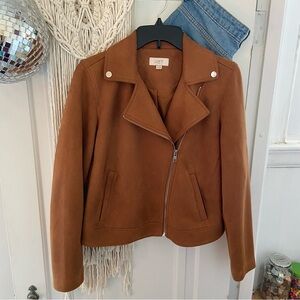 ❤️ SOLD ❤️ NWOT LOFT Faux Suede Bomber Jacket - Size XS